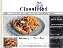 Tablet Screenshot of classifiedfood.com